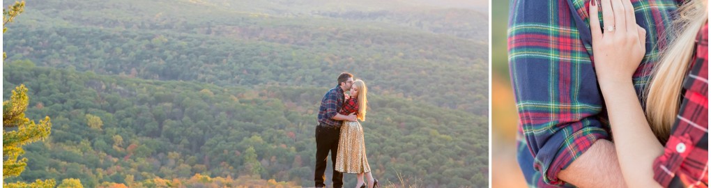 mountaintop engagement session