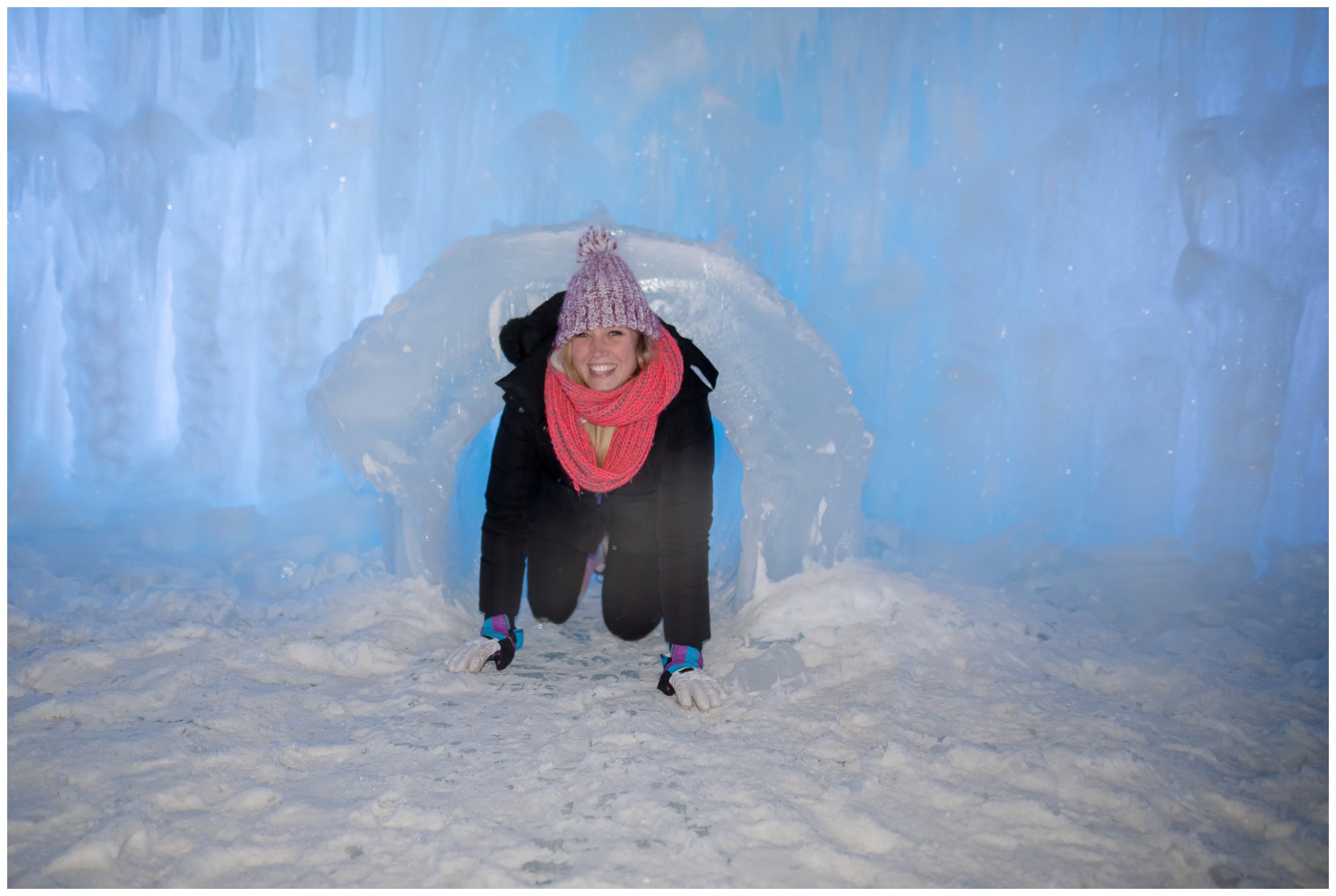 Ice Castles: Lincoln New Hampshire - Laura Lee Photography