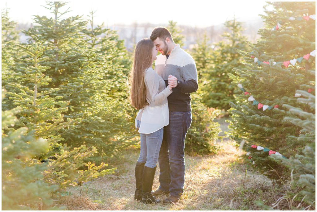 Perfect Christmas Tree Farm_Katie and Zack Engagement Photo_0023