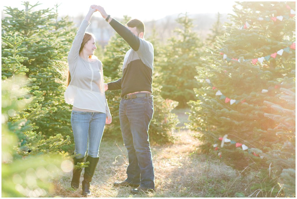 Perfect Christmas Tree Farm_Katie and Zack Engagement Photo_0027