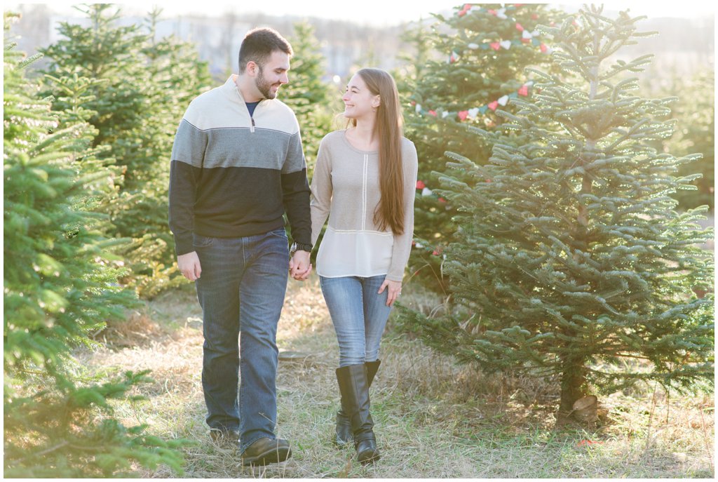 Perfect Christmas Tree Farm_Katie and Zack Engagement Photo_0029