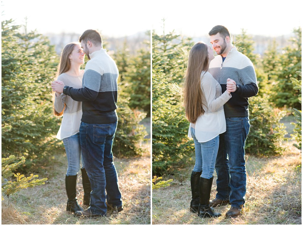 Perfect Christmas Tree Farm_Katie and Zack Engagement Photo_0046