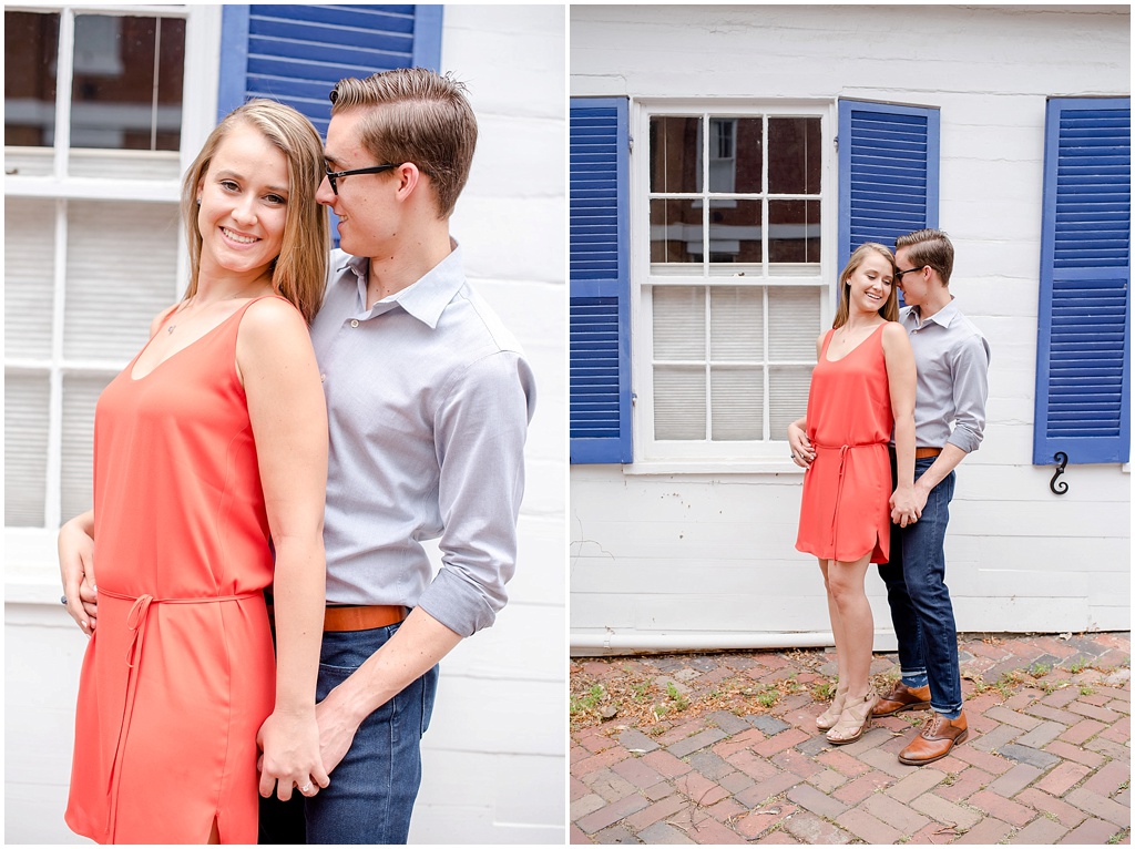 Downtown Alexandria Engagement Session - Laura Lee Photography