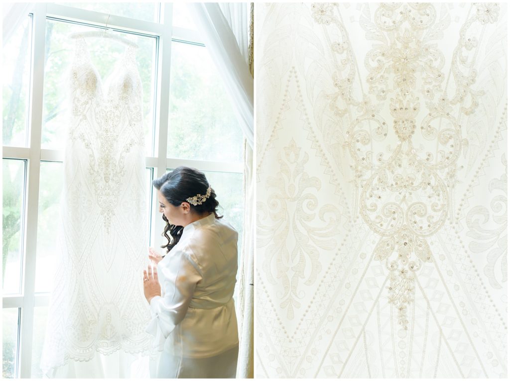 wedding dress lace details