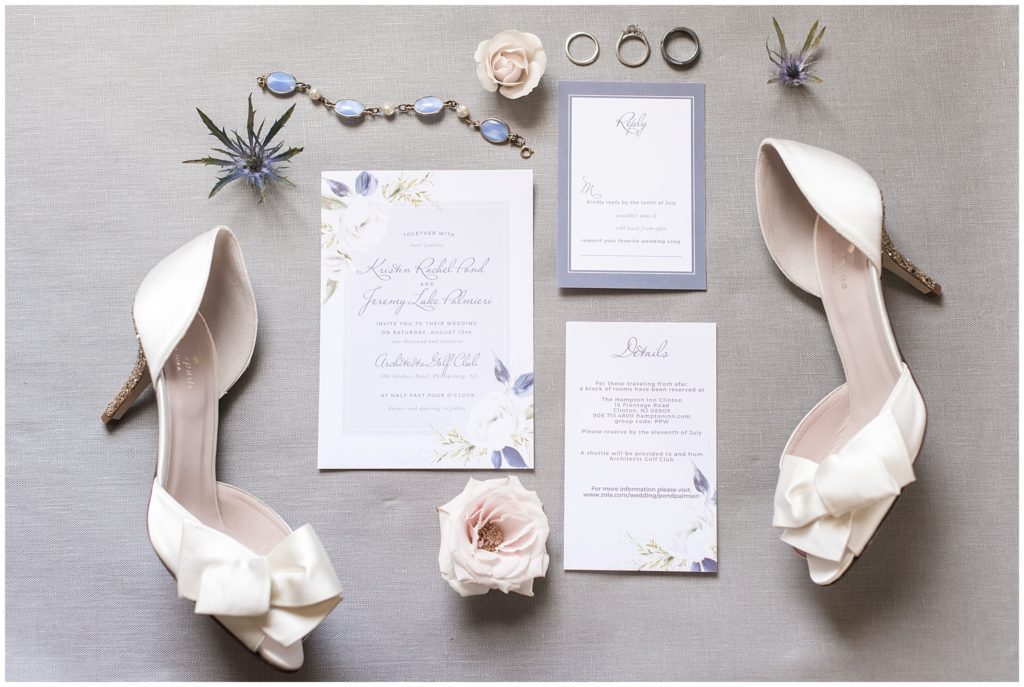grey wedding invitation suite