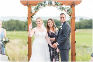 outdoor rustic ceremony